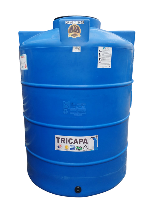 Tanque de Agua Tricapa 2600 Litros (687 gal) – Superplas