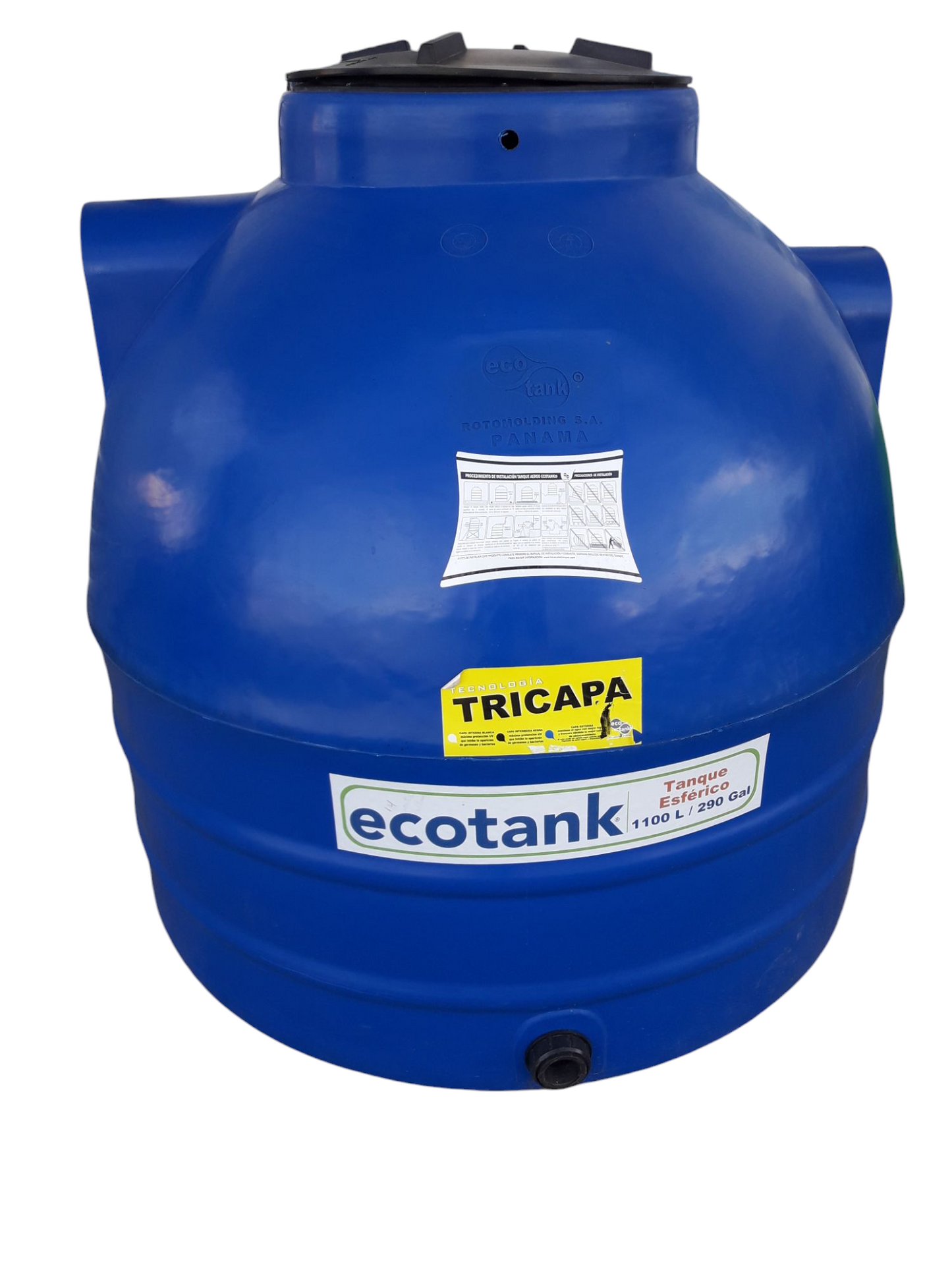 Tanque de Agua 1100 Litros (291 gal) – Ecotank Tipo Normal