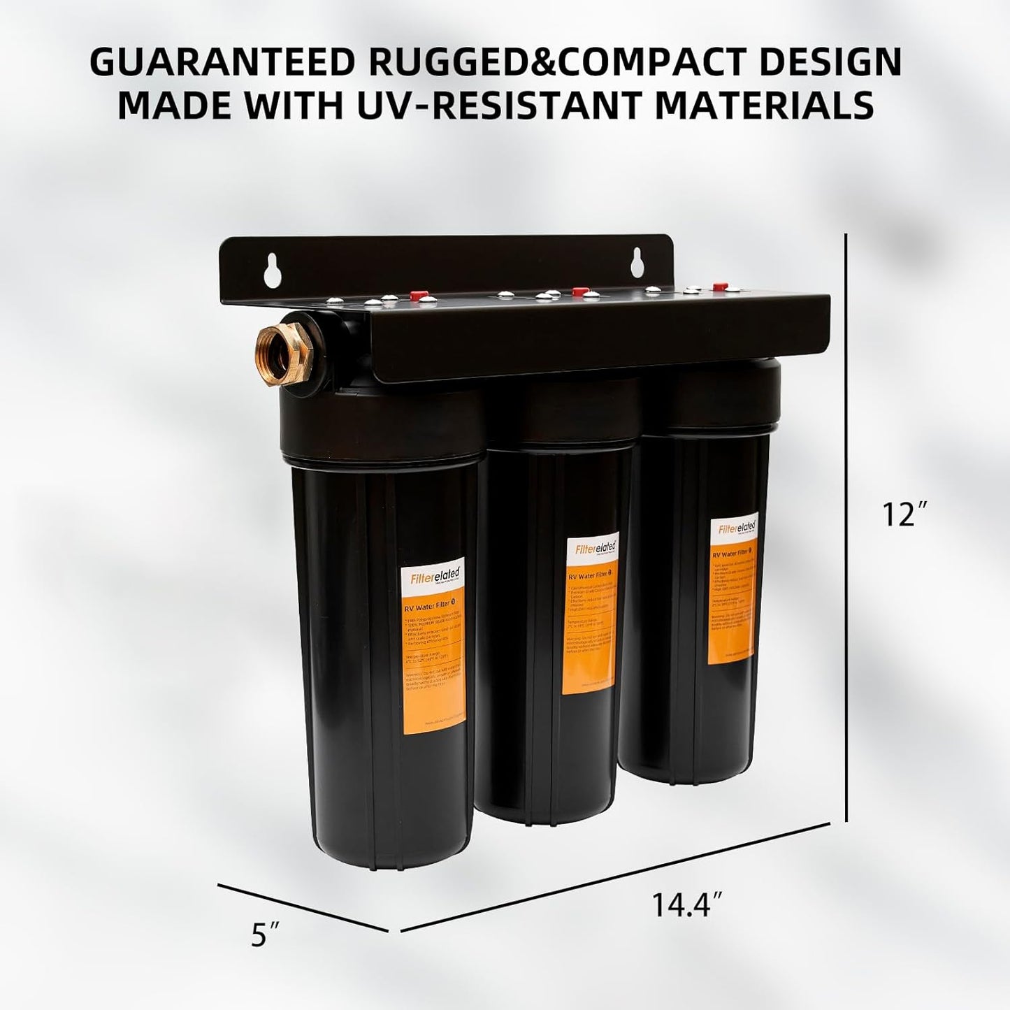 Sistema de Filtro de 3 Etapas color negro