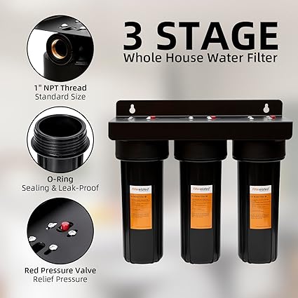 Sistema de Filtro de 3 Etapas color negro